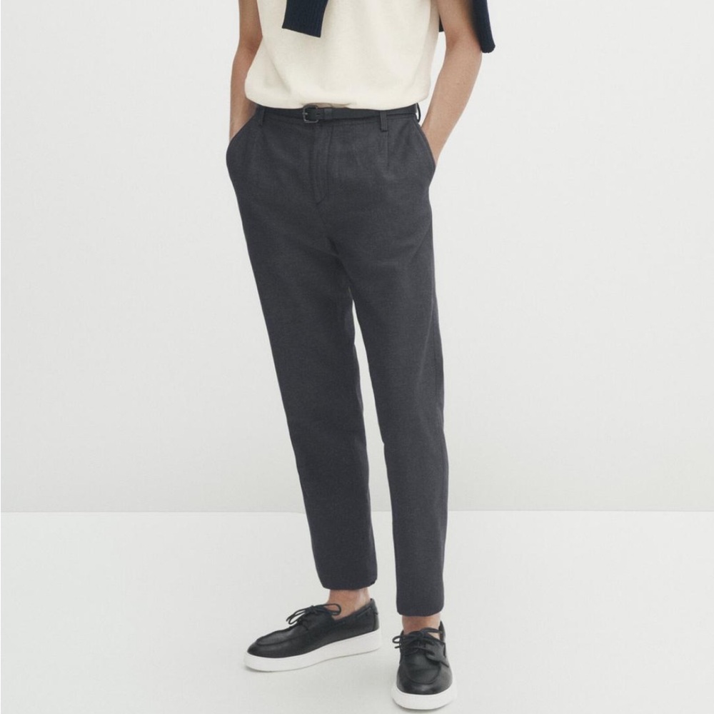 Massimo Dutti Relaxed Fit Chinos Trousers